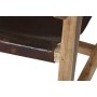 Armchair Home ESPRIT Natural Dark brown Teak 68 x 86 x 86 cm
