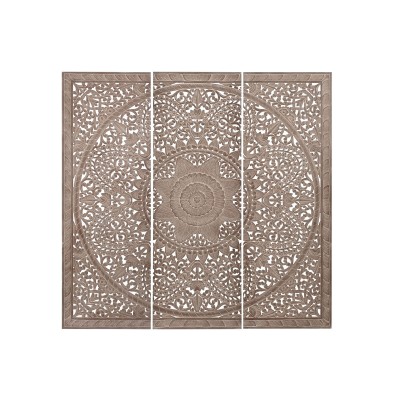 Tête de lit Home ESPRIT Naturel 180 x 3,5 x 180 cm