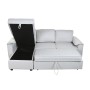 Sofabed Home ESPRIT Light grey Modern 220 x 153 x 88 cm
