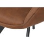 Dining Chair Home ESPRIT Black Camel Metal Microfibre 64 x 67 x 85 cm 67 x 64 x 83 cm
