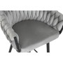 Tabouret Home ESPRIT Noir Gris Métal 58 x 53 x 101 cm