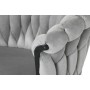 Dining Chair Home ESPRIT Black Grey Polyester Metal 60 x 66 x 84 cm 66 x 60 x 84 cm