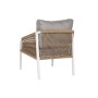 Ensemble Table avec 3 Sièges Home ESPRIT Blanc Naturel Gris clair 189 x 73 x 84 cm