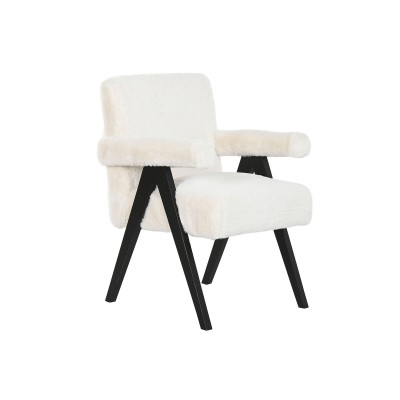 Armchair Home ESPRIT White Wood 54 x 64 x 86 cm