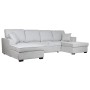 Canapé Convertible Home ESPRIT Gris Moderne 298 x 154 x 92 cm