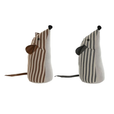 Door stop Home ESPRIT Polyester 13 x 13 x 26 cm (2 Units)