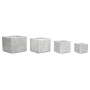Planter Home ESPRIT Grey Magnesium 37 x 37 x 31,5 cm (4 Units)