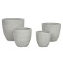 Planter Home ESPRIT Grey Magnesium 44 x 44 x 43 cm (4 Units)