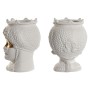 Planter Home ESPRIT White Golden Porcelain 15 x 15 x 26.5 cm (2 Units)