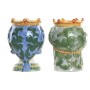 Planter Home ESPRIT Green Multicolour Porcelain 15 x 15 x 26.5 cm (2 Units)
