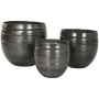 Planter Home ESPRIT Grey Aluminium Modern 41 x 41 x 40 cm 40 x 40 x 40,5 cm (3 Pieces)