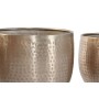 Planter Home ESPRIT Golden Aluminium 35 x 35 x 29,5 cm (5 Units)