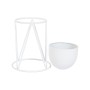 Planter Home ESPRIT White Metal Urban 38 x 38 x 80 cm (3 Pieces)