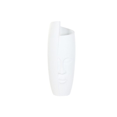 Cache-pot Home ESPRIT Blanc Magnésium Moderne Visage 33 x 33 x 72 cm
