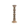 Candle Holder Home ESPRIT Brown Mango wood Natural Romantic 15 x 15 x 46 cm