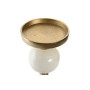 Candle Holder Home ESPRIT White Golden Aluminium Modern 15 x 15 x 43.5 cm