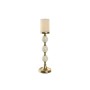 Candle Holder Home ESPRIT White Golden Aluminium Modern 15 x 15 x 43.5 cm