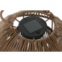Solar lamp Home ESPRIT White Brown 31 x 31 x 30 cm (2 Units)