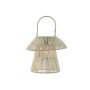 Solar lamp Home ESPRIT White Brown 31 x 31 x 30 cm (2 Units)