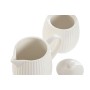 Milk jug and sugar bowl Home ESPRIT White Porcelain 250 ml 12 x 7,6 x 9 cm 2 Pieces