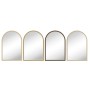 Wall mirror Home ESPRIT Beige Natural Scandi 60 x 2 x 90 cm (4 Units)