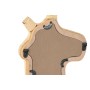 Wall mirror Home ESPRIT Natural 43 x 3 x 60 cm (2 Units)