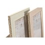 Photo frame Home ESPRIT Brown Beige Crystal polystyrene Scandi (4 Units)