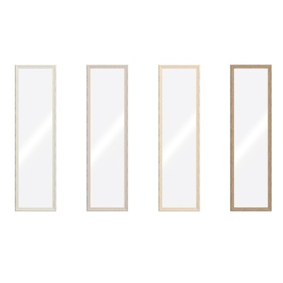 Wall mirror Home ESPRIT Brown Beige Grey Urban 35 x 2 x 132 cm (4 Units)