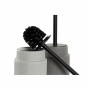 Toilet Brush DKD Home Decor Light grey Dark grey Steel Stoneware Scandi 10 x 10 x 39 cm (2 Units)