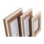 Photo frame Home ESPRIT White Natural Acacia Bone Colonial (3 Units)