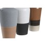 Vase DKD Home Decor White Grey Terracotta Porcelain 13,3 x 11 x 27,3 cm 13,3 x 11 x 28 cm (3 Units)