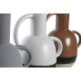 Vase DKD Home Decor White Grey Terracotta Porcelain 19,5 x 12 x 22,6 cm (3 Units)