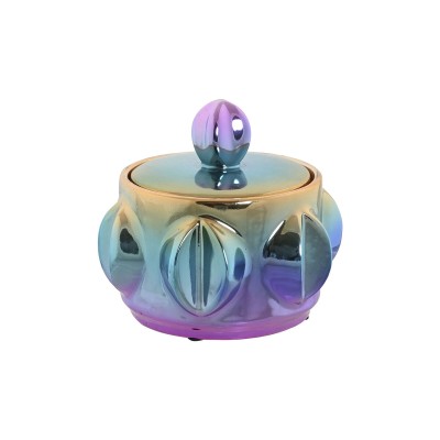 Vase Home ESPRIT Multicolour Stoneware Modern 15 x 15 x 14 cm