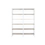 Shelves Home ESPRIT White Natural Metal Mango wood 180 x 35 x 220 cm