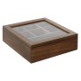Box for Infusions Home ESPRIT Natural Crystal Acacia 20,5 x 20,5 x 6,5 cm