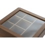 Box for Infusions Home ESPRIT Natural Crystal Acacia 20,5 x 20,5 x 6,5 cm