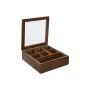 Box for Infusions Home ESPRIT Natural Crystal Acacia 20,5 x 20,5 x 6,5 cm