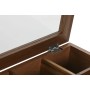 Box for Infusions Home ESPRIT Natural Crystal Acacia 20,5 x 20,5 x 6,5 cm