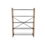 Shelves Home ESPRIT Metal Crystal Fir wood 120 x 31 x 158 cm