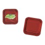 Plate set Algon Red 23 cm 10 Pieces (18 Units)