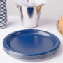 Plate set Algon Blue 20 cm 10 Pieces (24 Units)