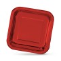 Plate set Algon Red 26 cm 3 Pieces (18 Units)