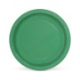 Plate set Algon Green 20 cm 10 Pieces (24 Units)