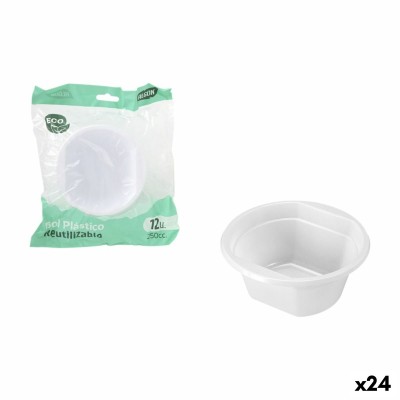 Appetizer Set Algon Plastic 250 ml 12 x 12 x 5 cm 12 Pieces (24 Units)