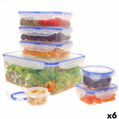 Ensemble de contenants de cuisine hermétiques empilables Max Home 29 x 12 x 20 cm 6 Unités