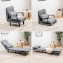 4-in-1 Convertible Single Sofa Bed InnovaGoods Black (Refurbished A)