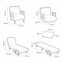 4-in-1 Convertible Single Sofa Bed InnovaGoods Black (Refurbished A)