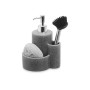 Cleaning & Storage Kit Kinvara B5614B Grey Plastic Polyresin 14 x 18,5 x 12 cm Kitchen (12 Units)