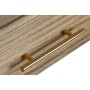 Console DKD Home Decor 100 x 40 x 76 cm Doré Marron Clair Bois de paulownia Bois MDF