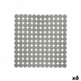 Tapis de Douche Antidérapant Gris PVC 54 x 54 x 1 cm (6 Unités)
